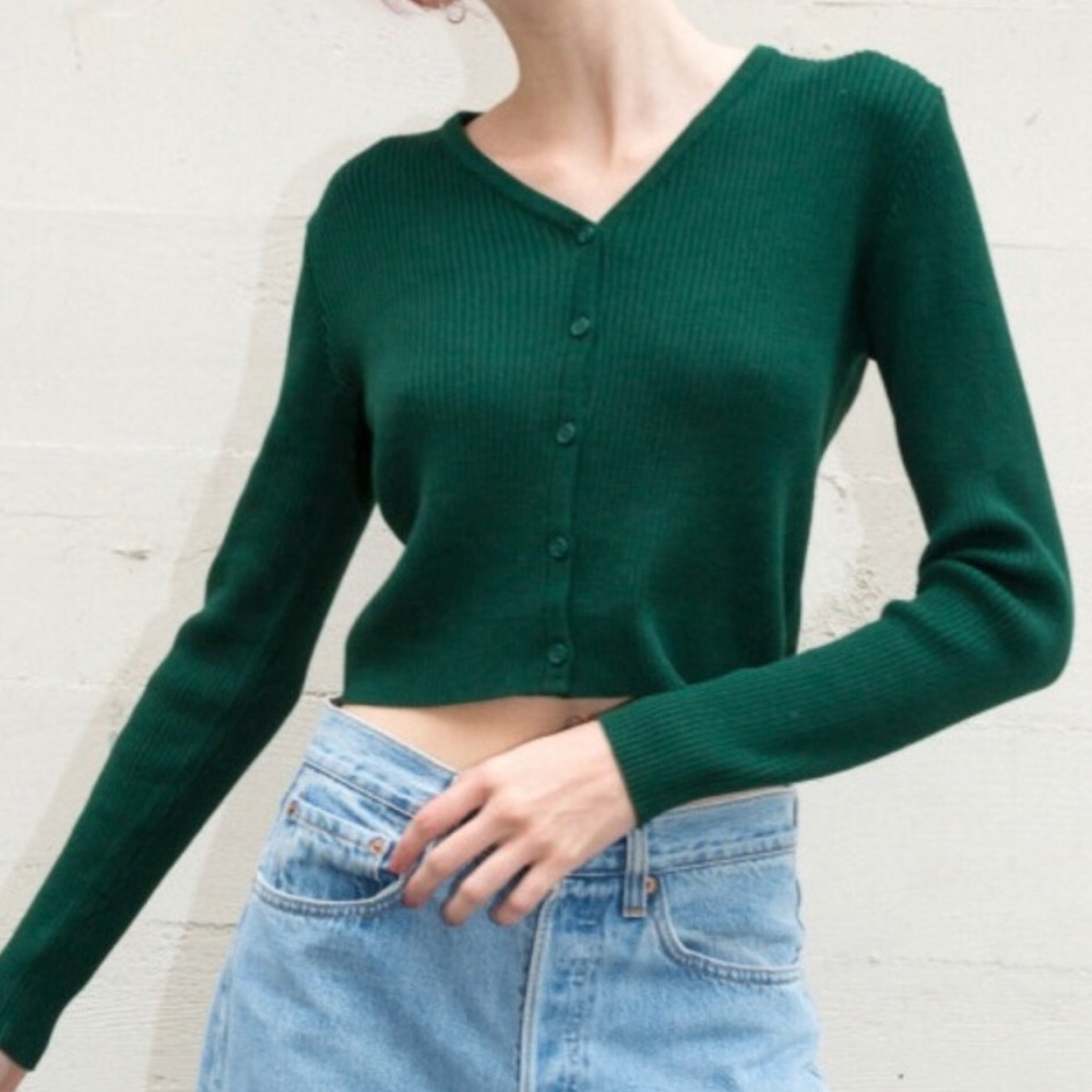 Brandy Melville Dark Green Shannon Sweater